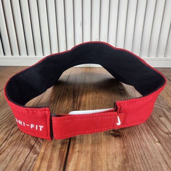 Nike Washington State Cougars Visor Red Strap Back Dri-Fit Golf Tennis College - Picture 5 of 11